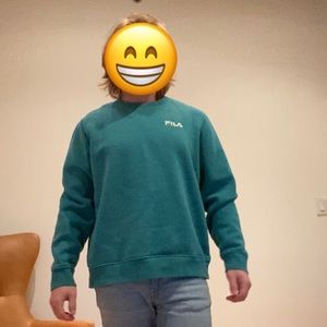 Teal Fila Crewneck Sweatshirt